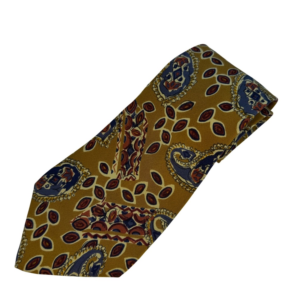 Vintage Burberrys of London Silk Wool Tie USA Hand Sewn Geometric Quiet Luxury